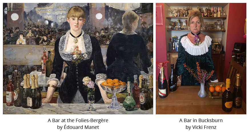 A Bar at the Folies-Bergère by Édouard Manet. A Bar at Bucksburn by Vicki Frenz&nbsp; #all4won #abdnartmuseums #gettymuseumchallenge