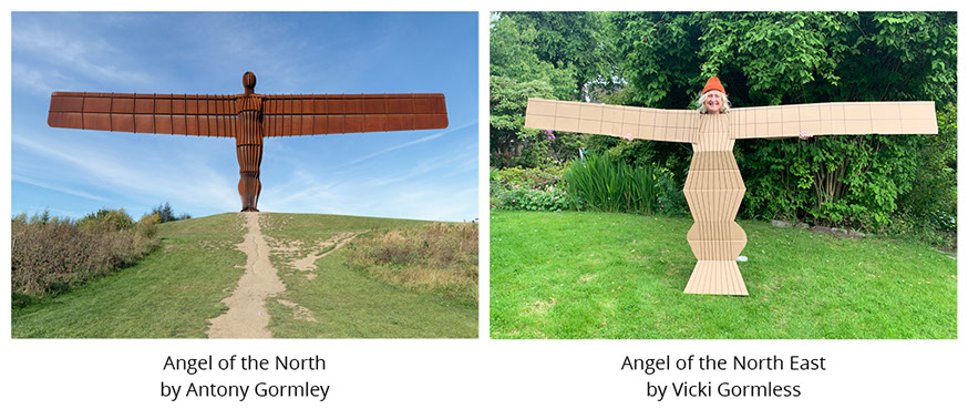 Angel of the North by Antony Gormley Angel of the North East by Vicki Gormless #all4won #abdnartmuseums #gettymuseumchallenge