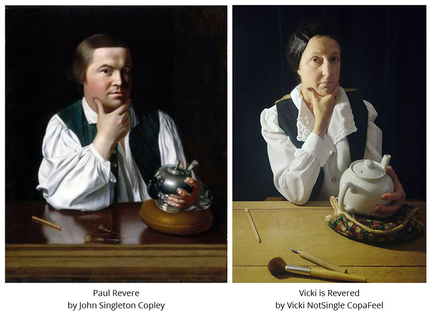 Paul Revere by John Singleton Copley. Vicki is Revered by Vicki NotSingle CopaFeel. #all4won #abdnartmuseums