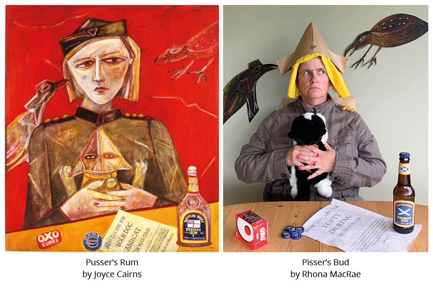 Pusser's Rum by Joyce Cairns Pisser's Bud by Rhona MacRae&nbsp; #all4won #abdnartmuseums #gettymuseumchallenge
